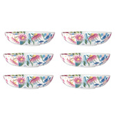 Maxwell &amp; Williams Royal Botanic Gardens Eucalyptus Bloom 18.5cm Porcelain Coupe Bowls