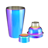 Maxwell &amp; Williams 4 Piece Cocktail &amp; Co Prism Cocktail Rainbow Shaker Set