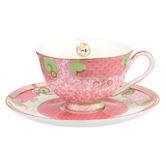 Maxwell &amp; Williams Glinda Wicked 200ml Porcelain Footed Cup &amp; Saucer