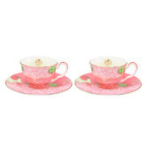 Maxwell &amp; Williams Glinda Wicked 85ml Porcelain Demi Cups &amp; Saucers
