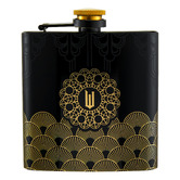 Maxwell &amp; Williams 4 Piece Wizard's Palace Wicked Hip Flask &amp; Shot Glass Set