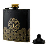 Maxwell &amp; Williams 4 Piece Wizard's Palace Wicked Hip Flask &amp; Shot Glass Set