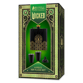 Maxwell &amp; Williams 4 Piece Wizard's Palace Wicked Hip Flask &amp; Shot Glass Set