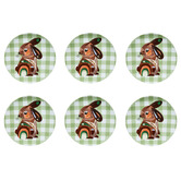 Maxwell &amp; Williams Green Pete Cromer Barn Friends Bunny 20cm Plates