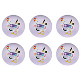 Maxwell &amp; Williams Purple Pete Cromer Barn Friends Chook 20cm Plates
