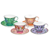 Maxwell &amp; Williams Estelle Michaelides Mystique 230ml Porcelain Tall Cup &amp; Saucer