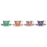Maxwell &amp; Williams Estelle Michaelides Mystique 230ml Porcelain Tall Cup &amp; Saucer