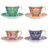 Maxwell &amp; Williams Estelle Michaelides Mystique 230ml Porcelain Tall Cup &amp; Saucer