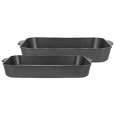 Maxwell &amp; Williams 2 Piece Maxwell &amp; Williams Cast Lite Aluminium Roasting Pan Set