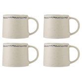 Maxwell &amp; Williams The Mug Club Indigo Blue Line 330ml Stoneware Mugs