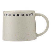 Maxwell &amp; Williams The Mug Club Indigo Blue Cross 330ml Stoneware Mugs