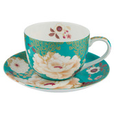 Maxwell &amp; Williams Kimono Fine Bone China Teacup &amp; Saucer