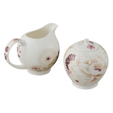 Maxwell &amp; Williams 2 Piece Kimono Bone China Sugar &amp; Creamer Jar Set