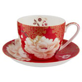 Maxwell &amp; Williams Kimono Fine Bone China Teacup &amp; Saucer