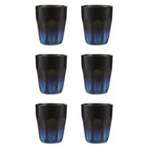 Maxwell &amp; Williams Caviar Midnight 250ml Porcelain Latte Cups