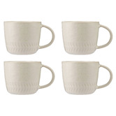 Maxwell &amp; Williams The Mug Club Nordic Herringbone 400ml Stoneware Mugs