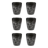 Maxwell &amp; Williams Caviar Granite 90ml Porcelain Espresso Cups