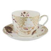 Maxwell &amp; Williams Kimono Fine Bone China Teacup &amp; Saucer