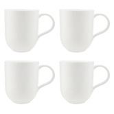 Maxwell &amp; Williams White Basics Modern 400ml Porcelain Mugs