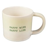 Maxwell &amp; Williams The Mug Club Quotes Happy Wife Happy Life 350ml Mugs