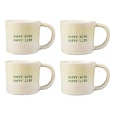 Maxwell &amp; Williams The Mug Club Quotes Happy Wife Happy Life 350ml Mugs