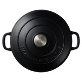 Maxwell &amp; Williams Black Cast Iron Round Casserole
