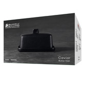 Maxwell &amp; Williams Black Caviar Porcelain Butter Dish