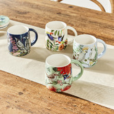 Maxwell &amp; Williams Native Grace Superb Fairywren 350ml Porcelain Mugs