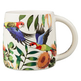 Maxwell &amp; Williams Native Grace Eastern Rosella 350ml Porcelain Mugs