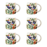 Maxwell &amp; Williams Native Grace Eastern Rosella 350ml Porcelain Mugs
