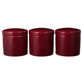Maxwell &amp; Williams 3 Piece Bordeaux Epicurious Canister Set