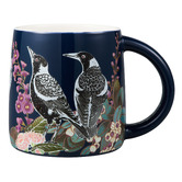 Maxwell &amp; Williams Native Grace Magpie 350ml Porcelain Mugs