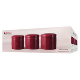 Maxwell &amp; Williams 3 Piece Bordeaux Epicurious Canister Set