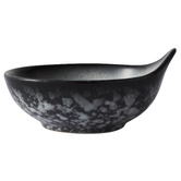 Maxwell &amp; Williams Granite Caviar Handled Porcelain Sauce Bowls