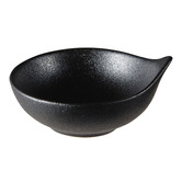 Maxwell &amp; Williams Black Caviar Handled Porcelain Sauce Bowls
