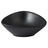 Maxwell &amp; Williams Black Caviar Triangular Porcelain Sauce Bowls