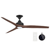 Three Sixty Fans Spitfire Smart Ceiling Fan with Light