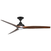 Three Sixty Fans 152cm Spitfire 3 Blade Ceiling Fan with Light