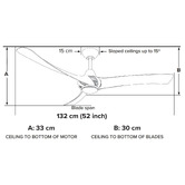 Three Sixty Fans Arumi Smart Ceiling Fan with Light