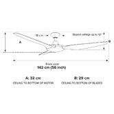 Three Sixty Fans Delta DC Smart Ceiling Fan