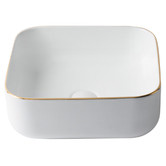Eight Quarters Kensington 385mm Square Ceramic Above Counter Basin