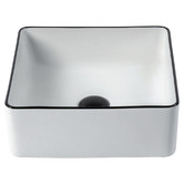 Eight Quarters Montalto 365mm Square Ceramic Above Counter Basin