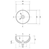 Eight Quarters Seymour 300mm Round Ceramic Above Counter Basin