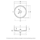 Eight Quarters Amaroo 365mm Round Ceramic Above Counter Basin
