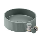 Eight Quarters EQ 400mm Round Concrete Basin &amp; Waste Set