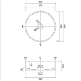 Eight Quarters Concrete 390mm Round Above Counter Basin