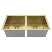 Eight Quarters Henley 770mm Double Stainless Steel Kitchen Sink