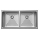 Eight Quarters Henley 770mm Double Stainless Steel Kitchen Sink