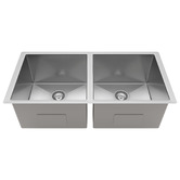 Eight Quarters Henley 770mm Double Stainless Steel Kitchen Sink