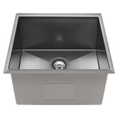 Eight Quarters Henley 450mm Single Stainless Steel Kitchen Sink